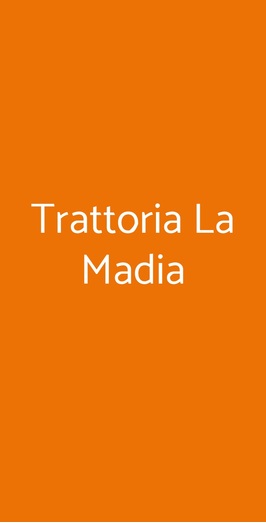 Trattoria La Madia, Firenze