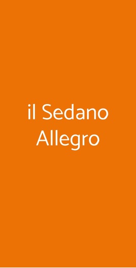 Il Sedano Allegro, Cinzano