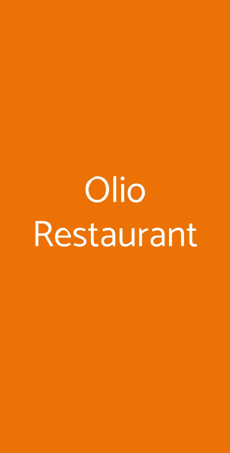Olio Restaurant Firenze menù 1 pagina