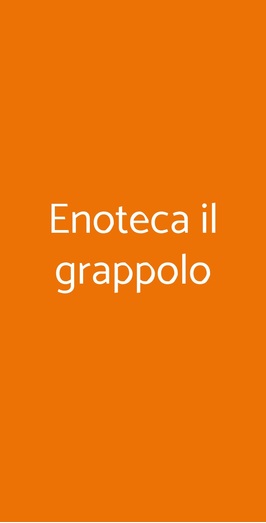 Enoteca Il Grappolo, Firenze