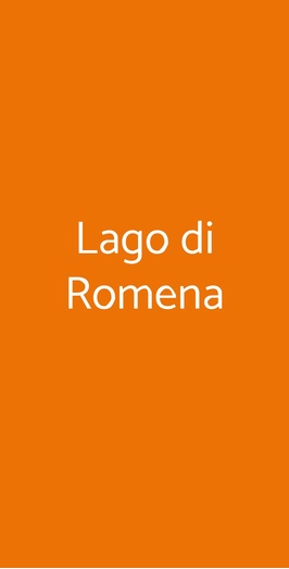 Lago Di Romena, Fiesole