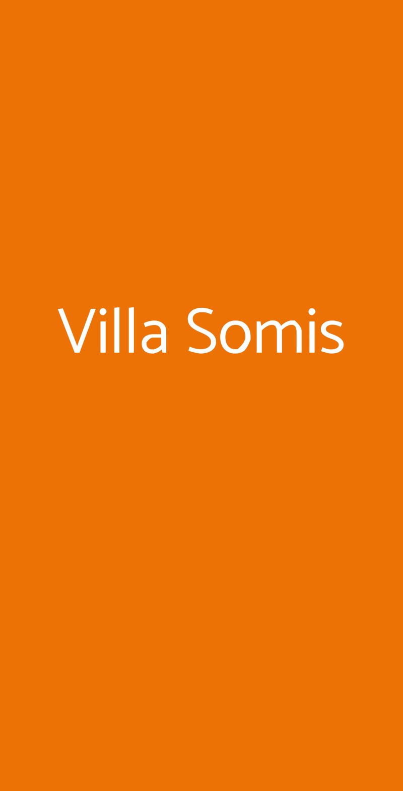 Villa Somis Torino menù 1 pagina
