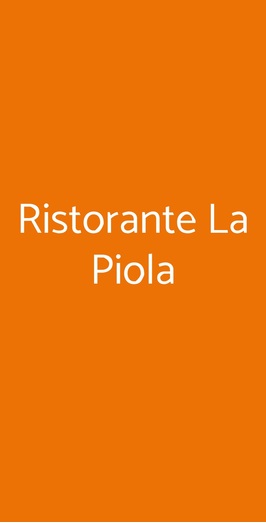Ristorante La Piola, Torino
