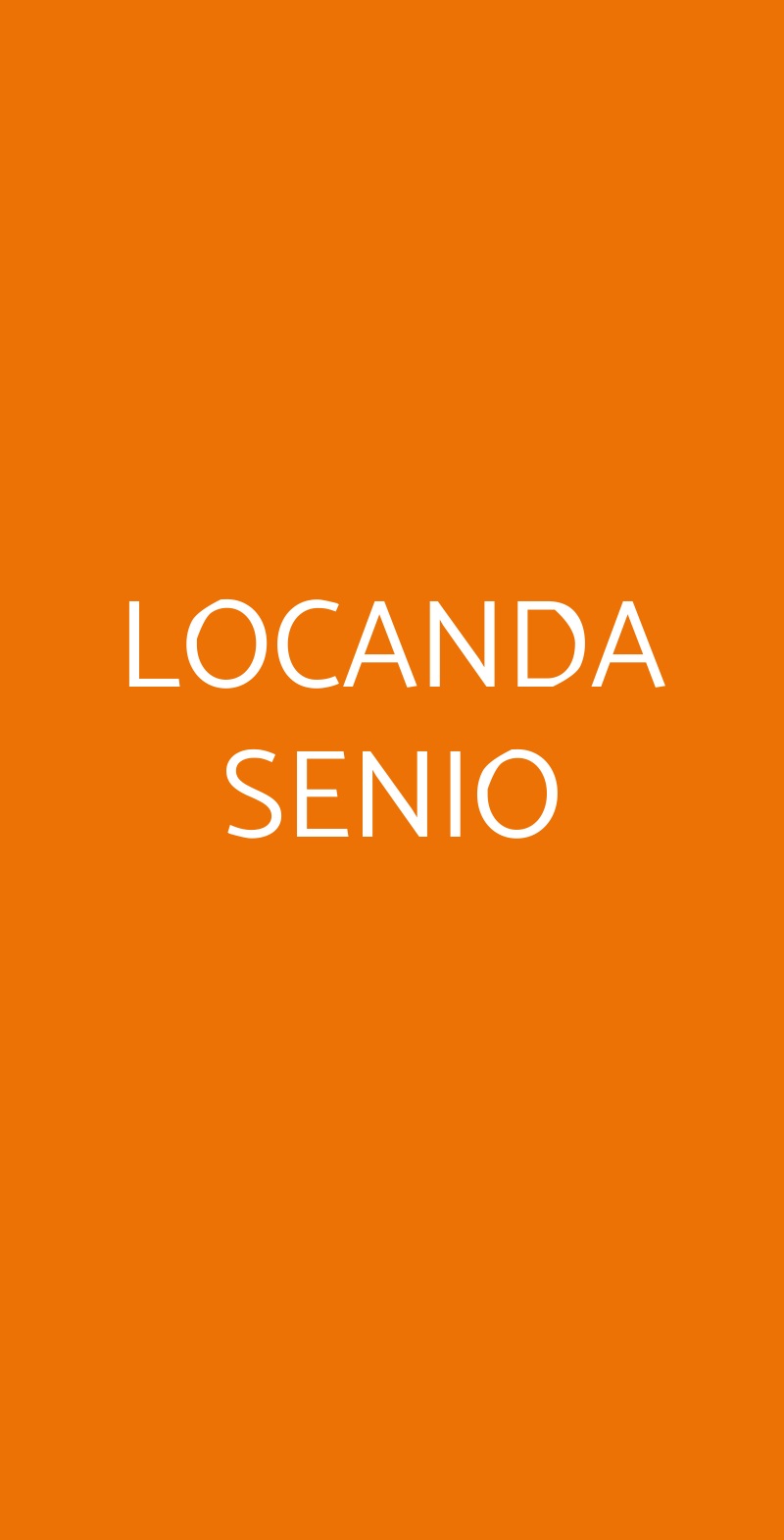 LOCANDA SENIO Palazzuolo Sul Senio menù 1 pagina