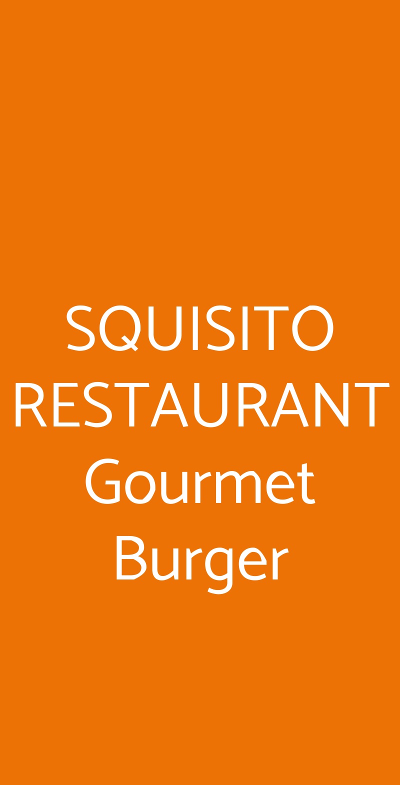 SQUISITO RESTAURANT Gourmet Burger San Francesco al Campo menù 1 pagina