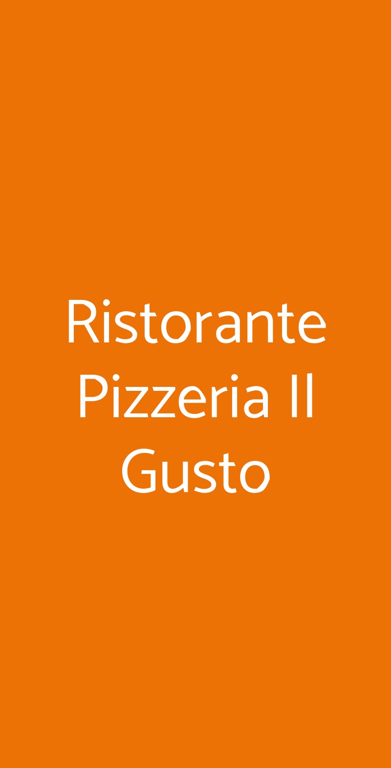 Ristorante Pizzeria Il Gusto Polistena menù 1 pagina