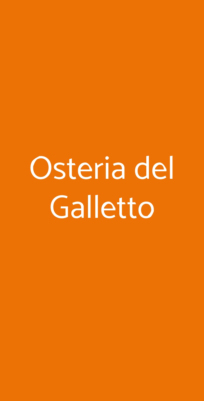 Osteria del Galletto Borgo San Lorenzo menù 1 pagina