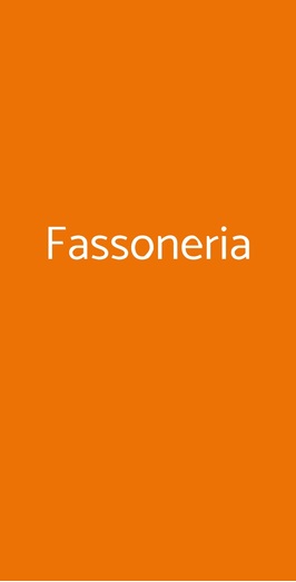 Fassoneria