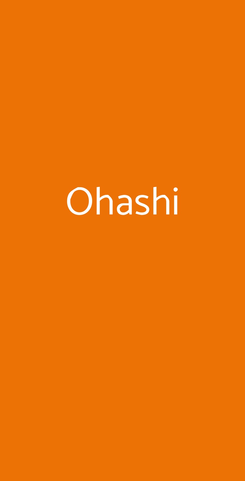 Ohashi Torino menù 1 pagina