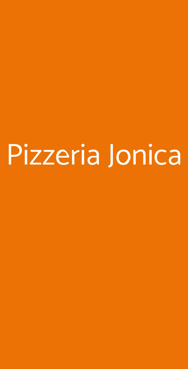 Pizzeria Jonica Collegno menù 1 pagina