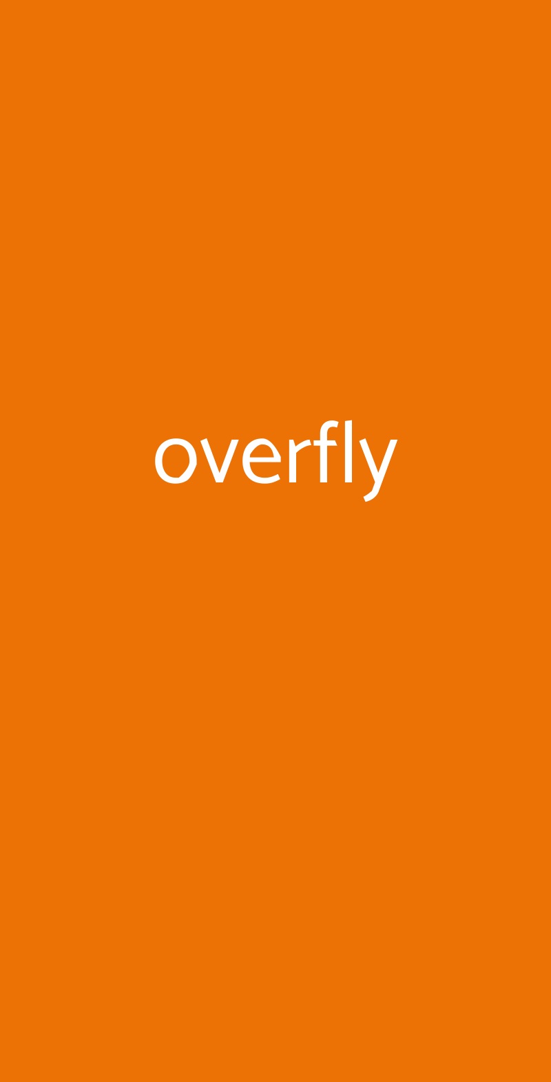 overfly Torino menù 1 pagina