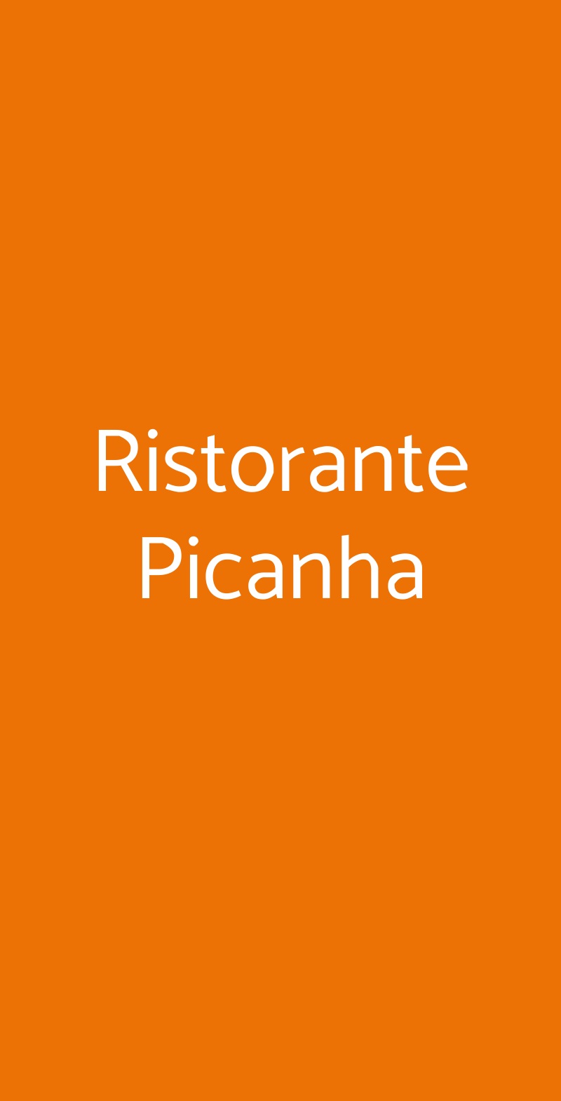 Ristorante Picanha Tropea menù 1 pagina