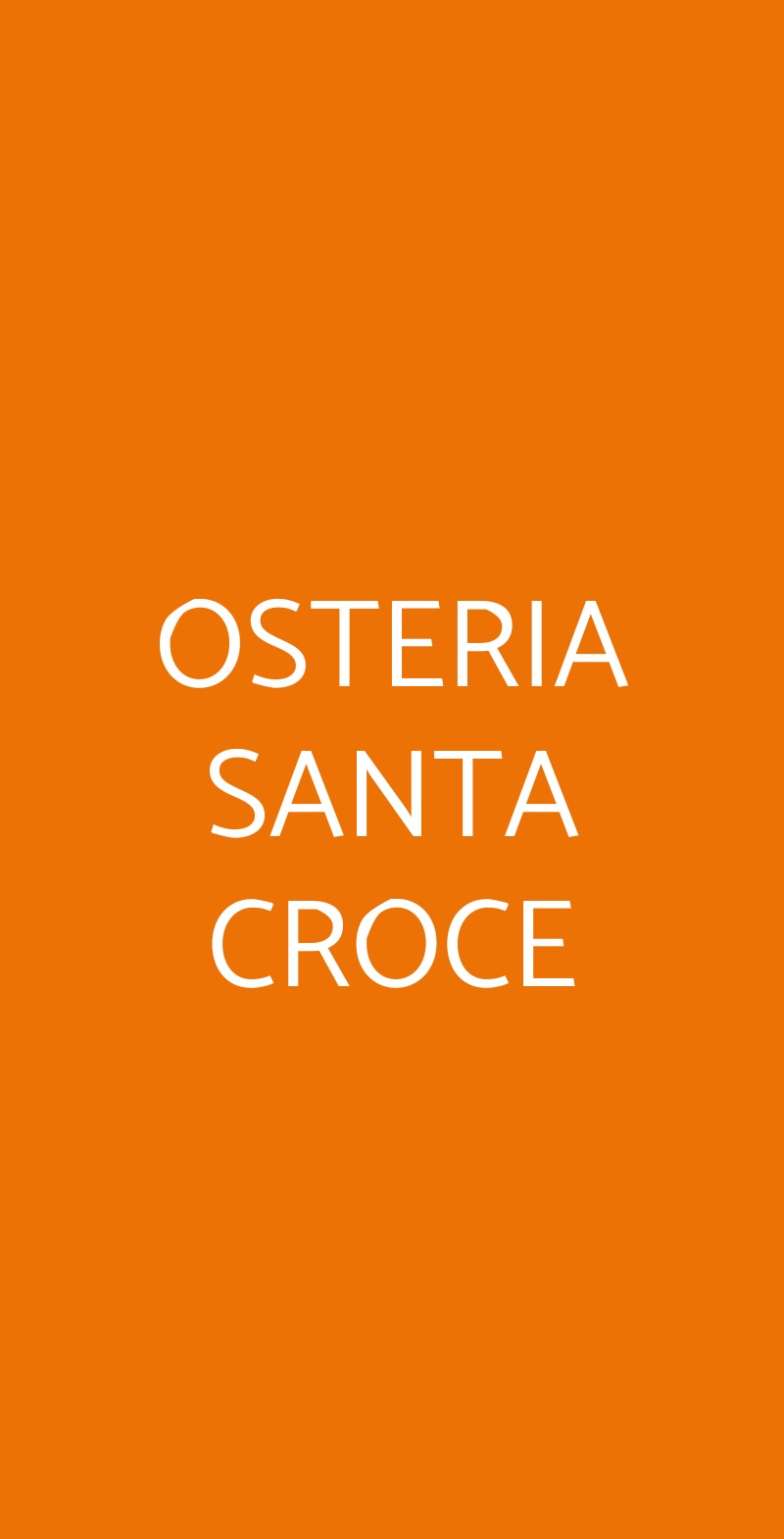 Osteria Santa Croce, Firenze