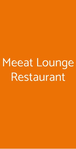 Meeat Lounge Restaurant, Torino