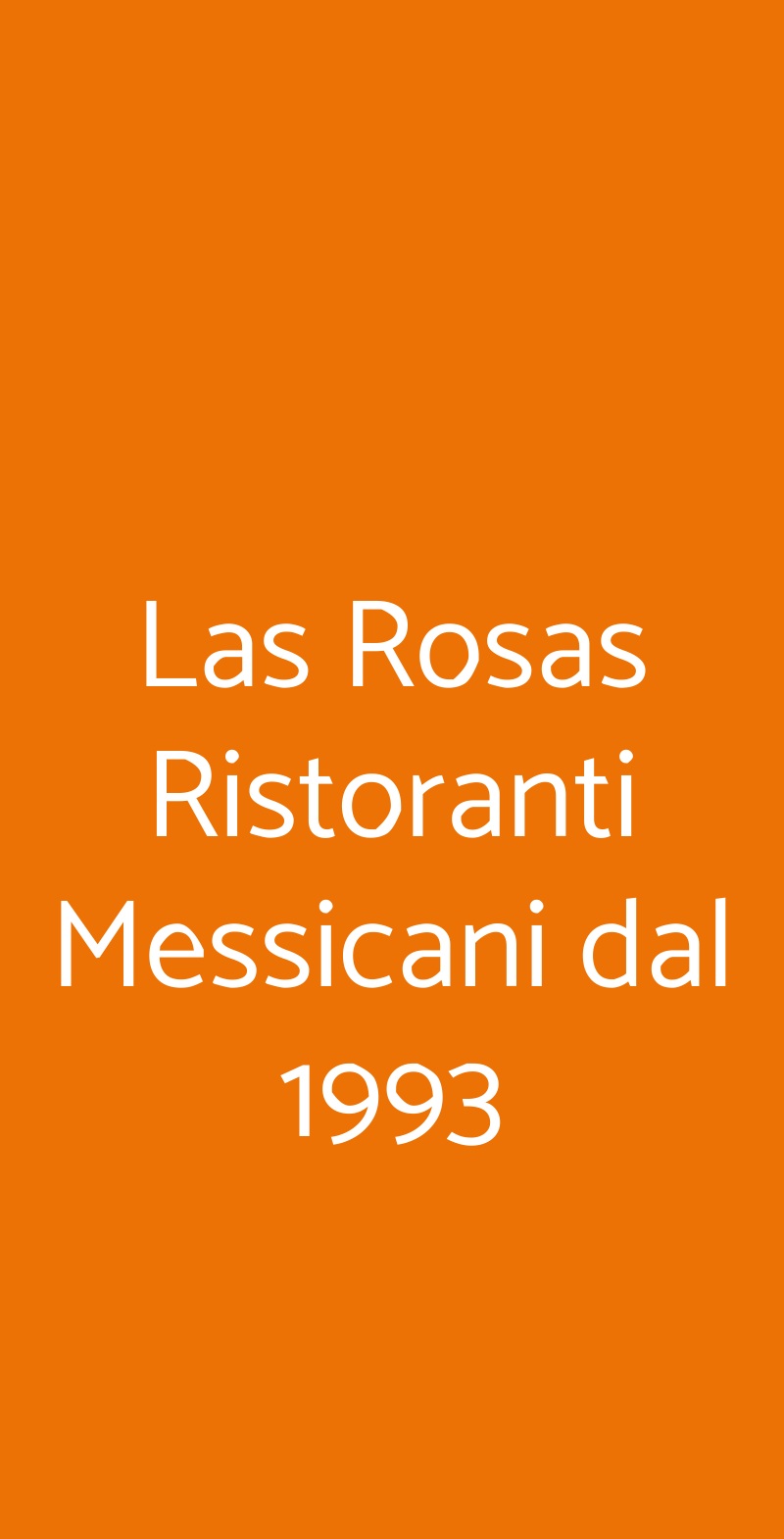 Las Rosas Ristoranti Messicani dal 1993 Torino menù 1 pagina
