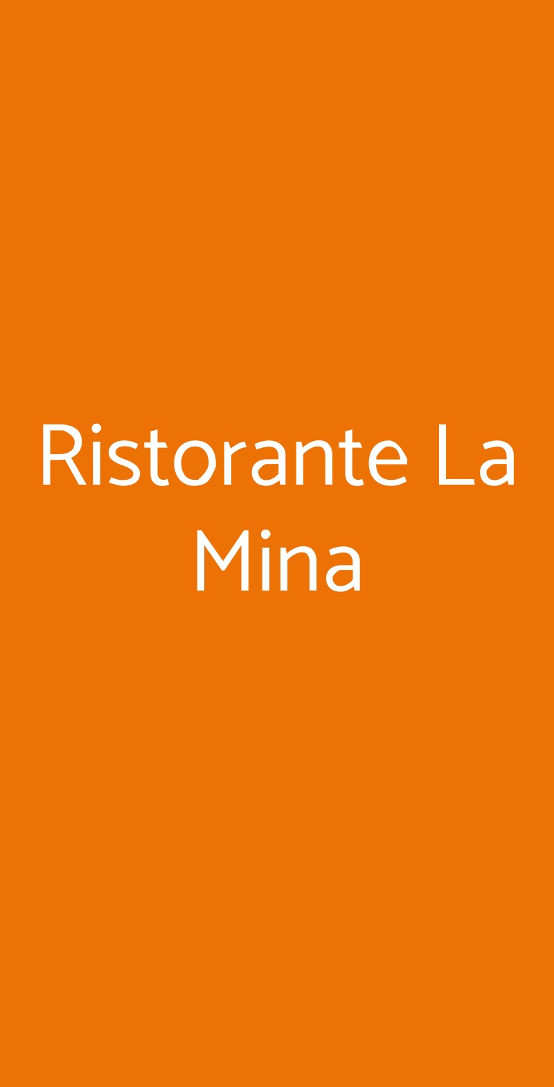 Ristorante La Mina Torino menù 1 pagina