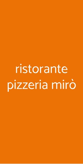 Ristorante Pizzeria Mirò, Torino