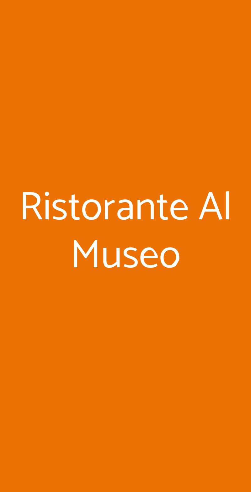 Ristorante Al Museo Bussoleno menù 1 pagina
