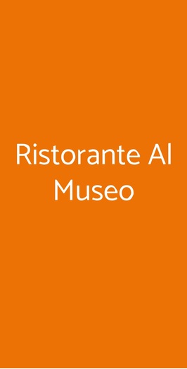 Ristorante Al Museo, Bussoleno