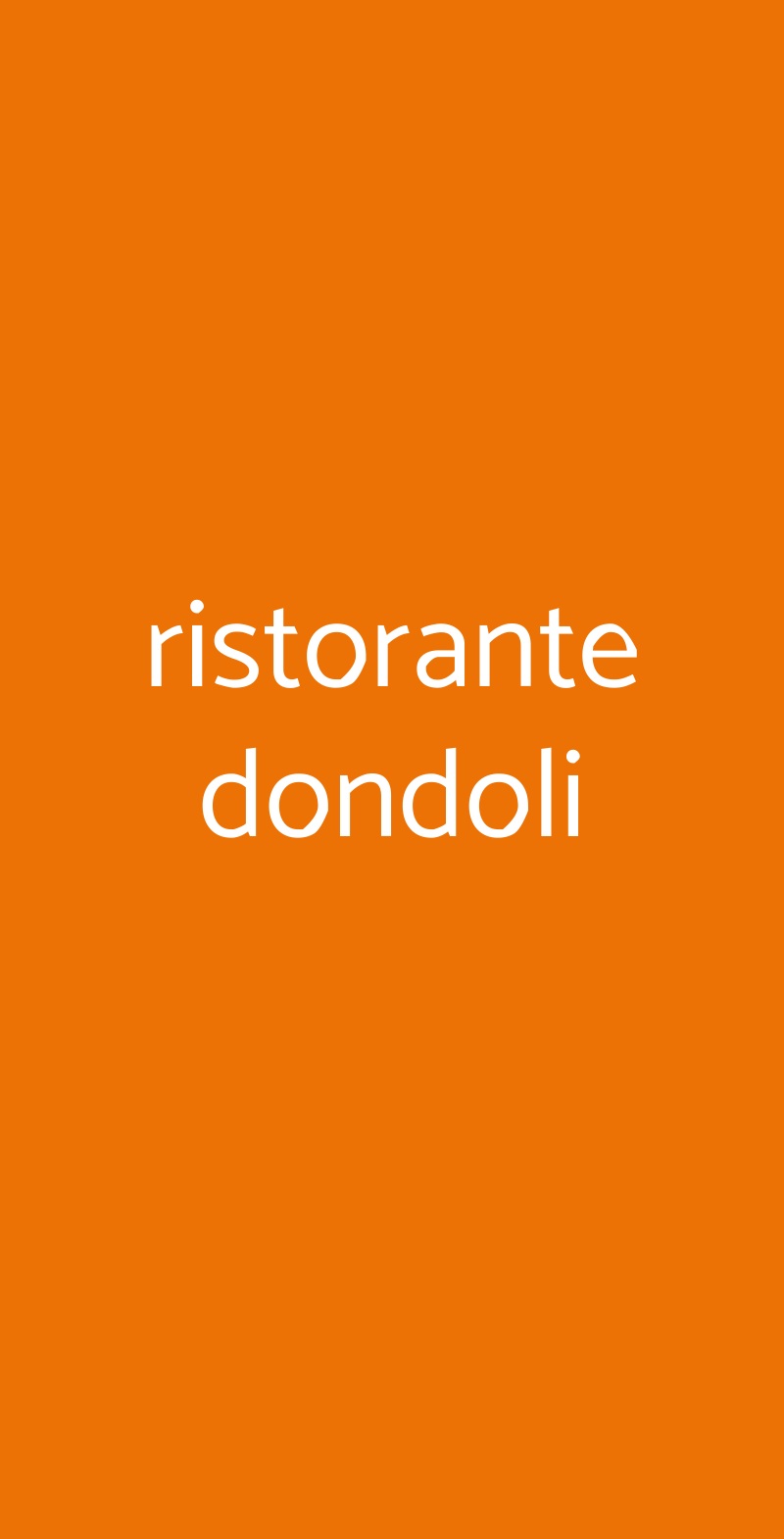 ristorante dondoli Greve in Chianti menù 1 pagina