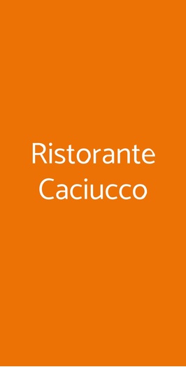 Ristorante Caciucco, Torino
