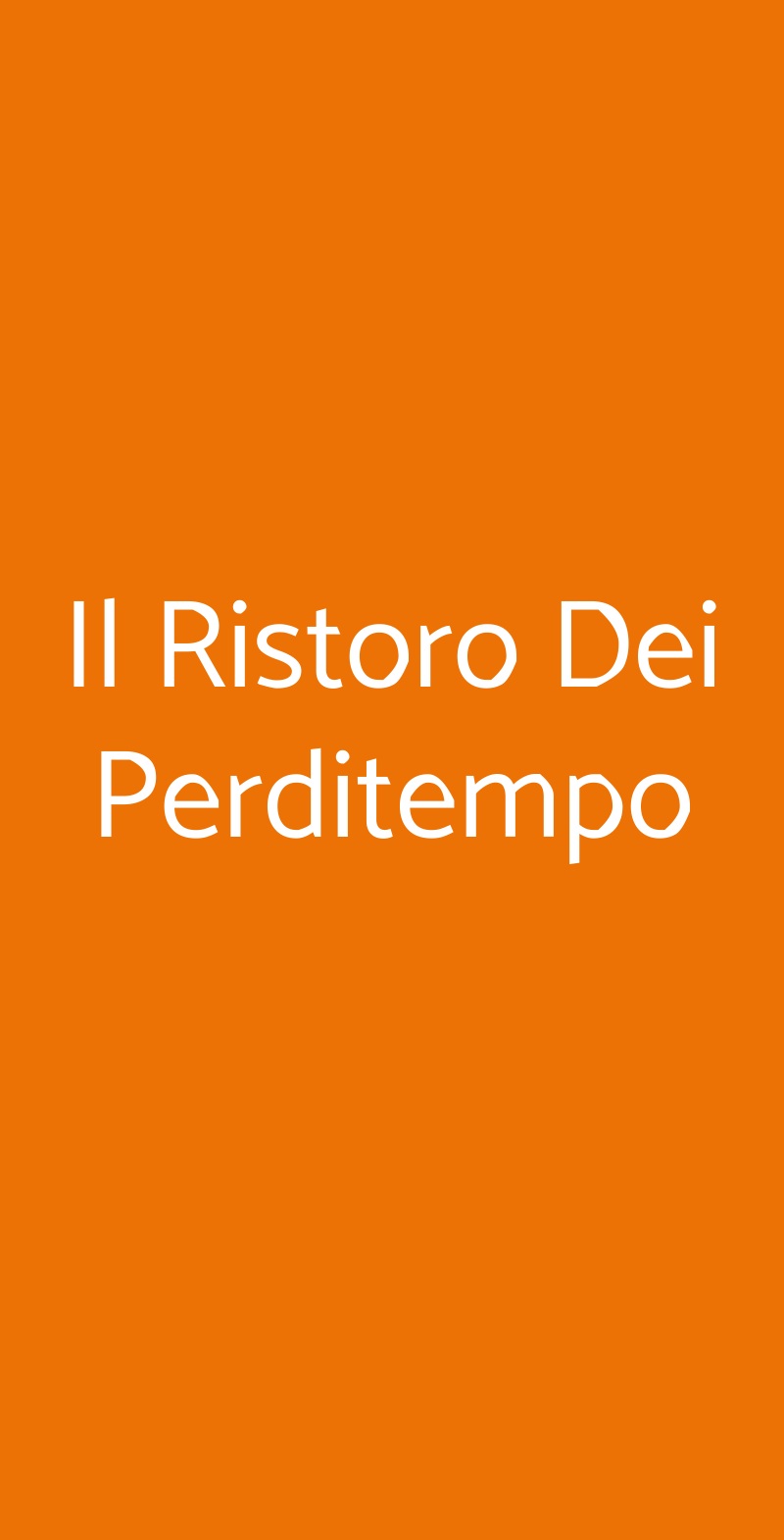 Il Ristoro Dei Perditempo Firenze menù 1 pagina