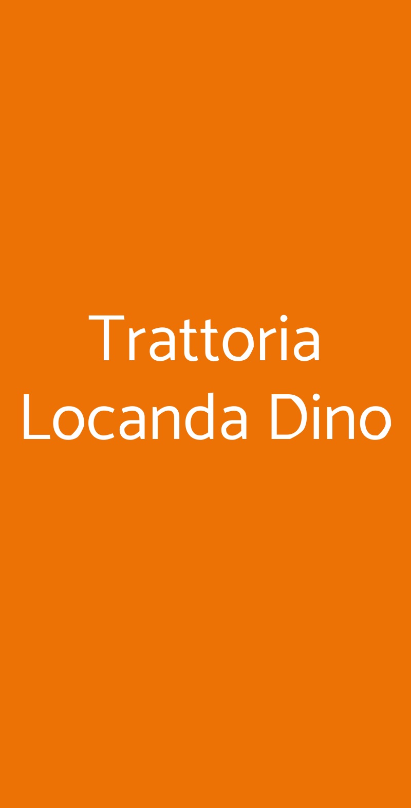Trattoria Locanda Dino Scandicci menù 1 pagina