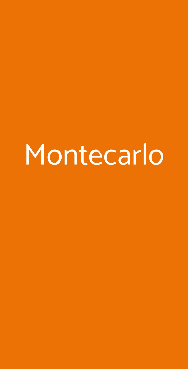Montecarlo Torino menù 1 pagina