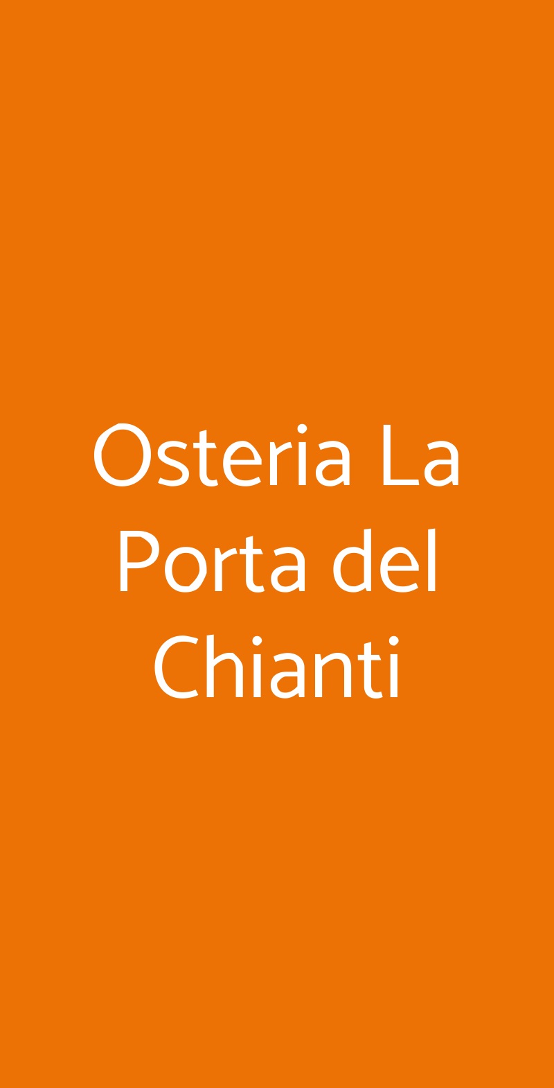 Osteria La Porta Del Chianti, Impruneta