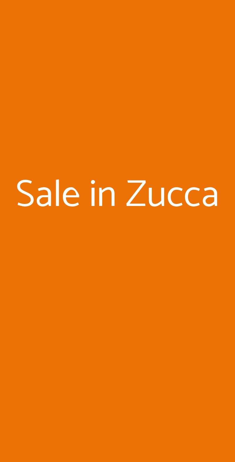 Sale in Zucca Torino menù 1 pagina