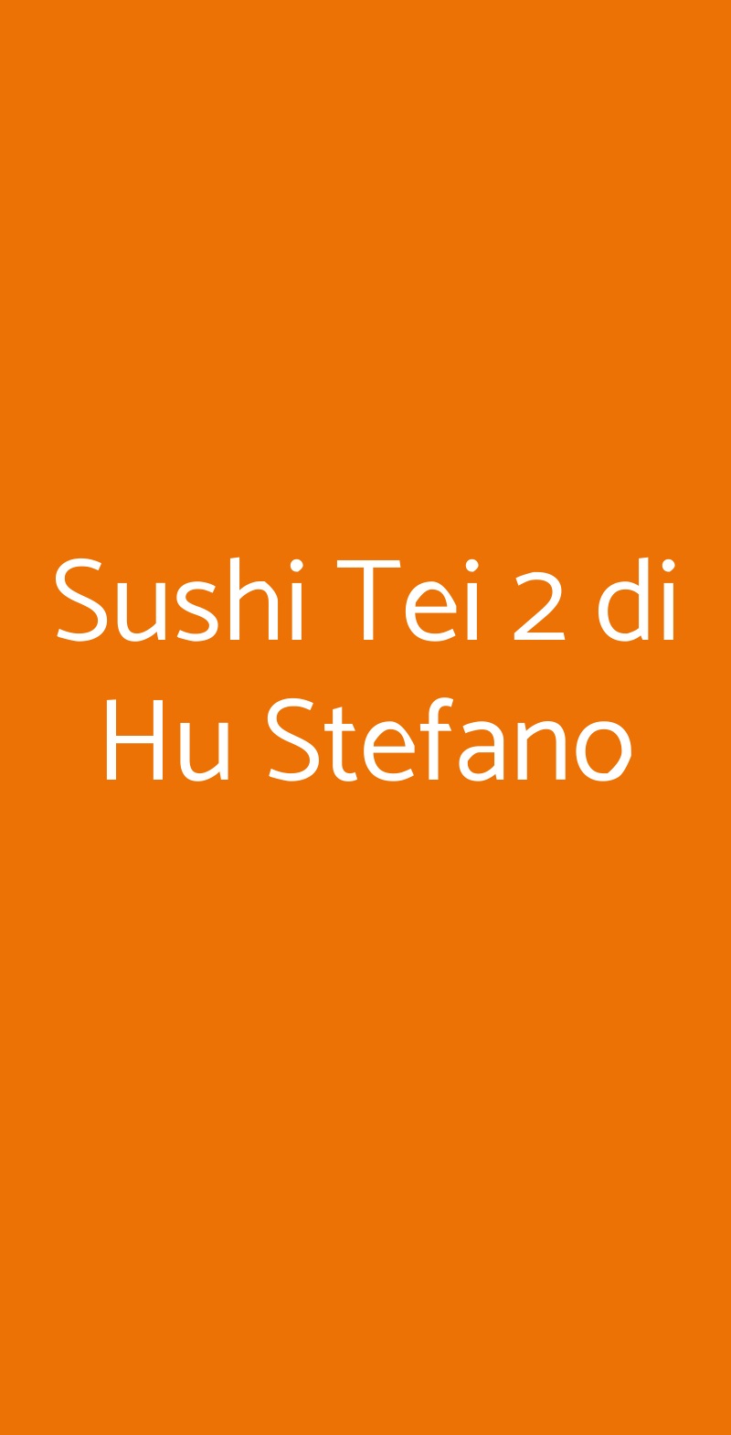 Sushi Tei 2 di Hu Stefano Torino menù 1 pagina