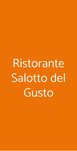 Ristorante Salotto Del Gusto, Firenze