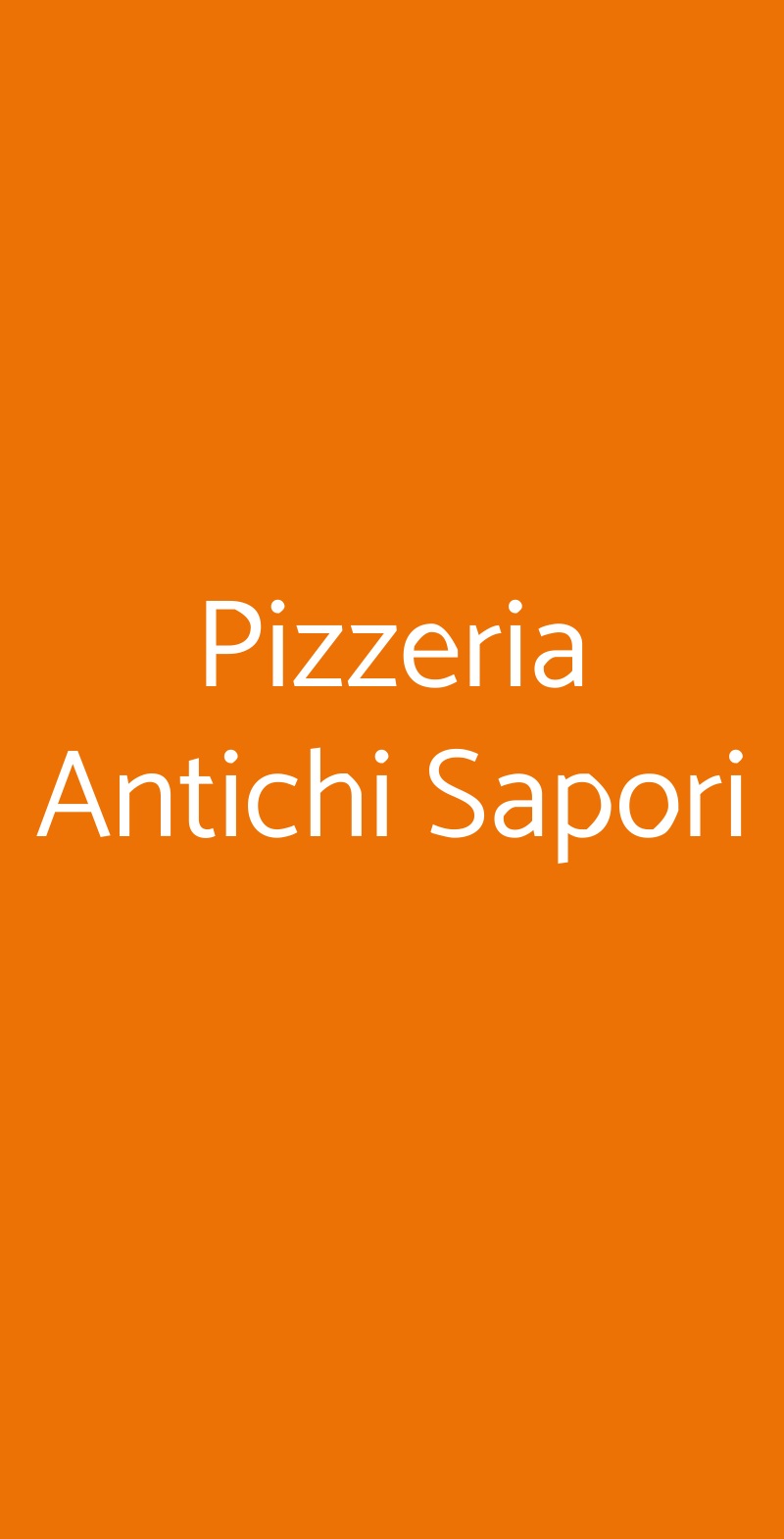 Pizzeria Antichi Sapori Carmagnola menù 1 pagina