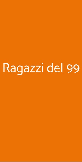 Ragazzi Del 99, Firenze
