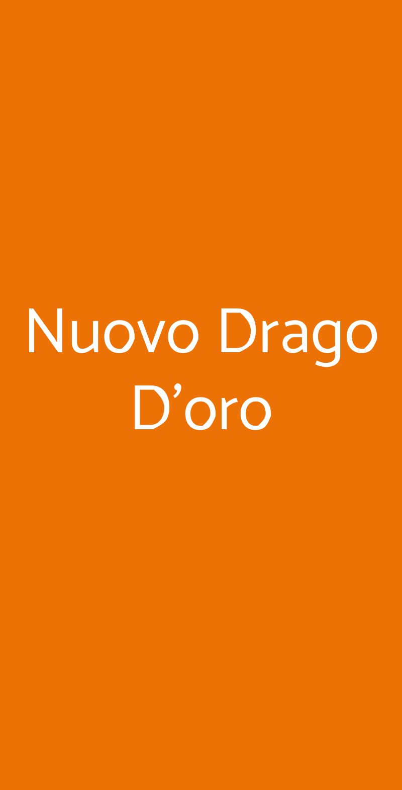 Nuovo Drago D'oro Torino menù 1 pagina