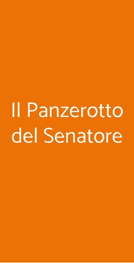 Il Panzerotto Del Senatore, Torino