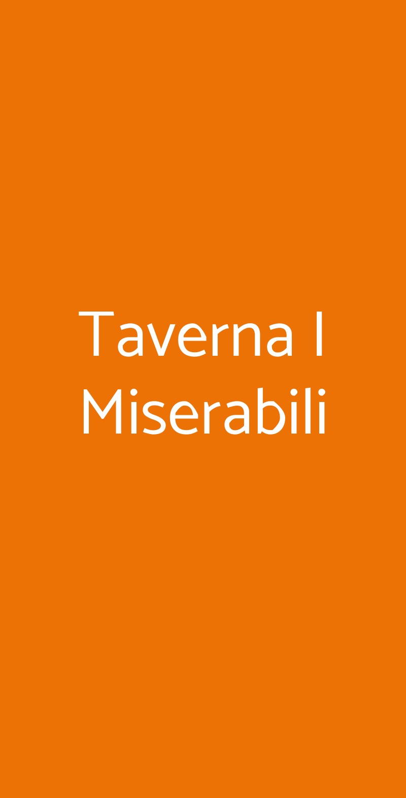 Taverna I Miserabili Torino menù 1 pagina