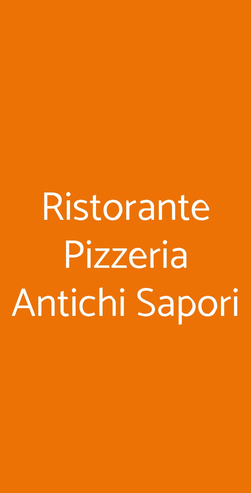 Ristorante Pizzeria Antichi Sapori, Fiano