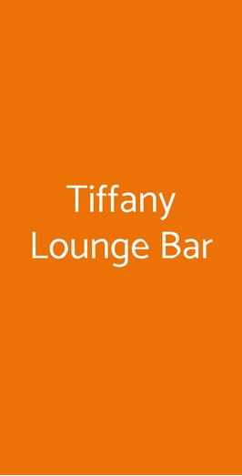 Tiffany Lounge Bar, Torino