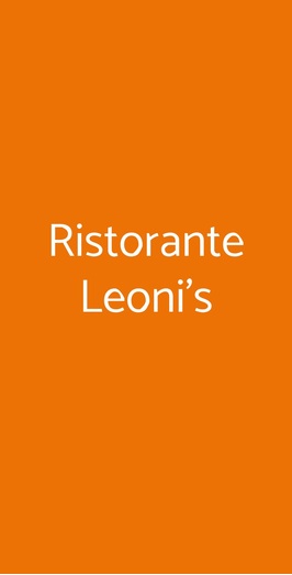 Ristorante Leoni's