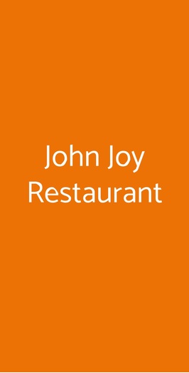 John Joy Restaurant, Torino