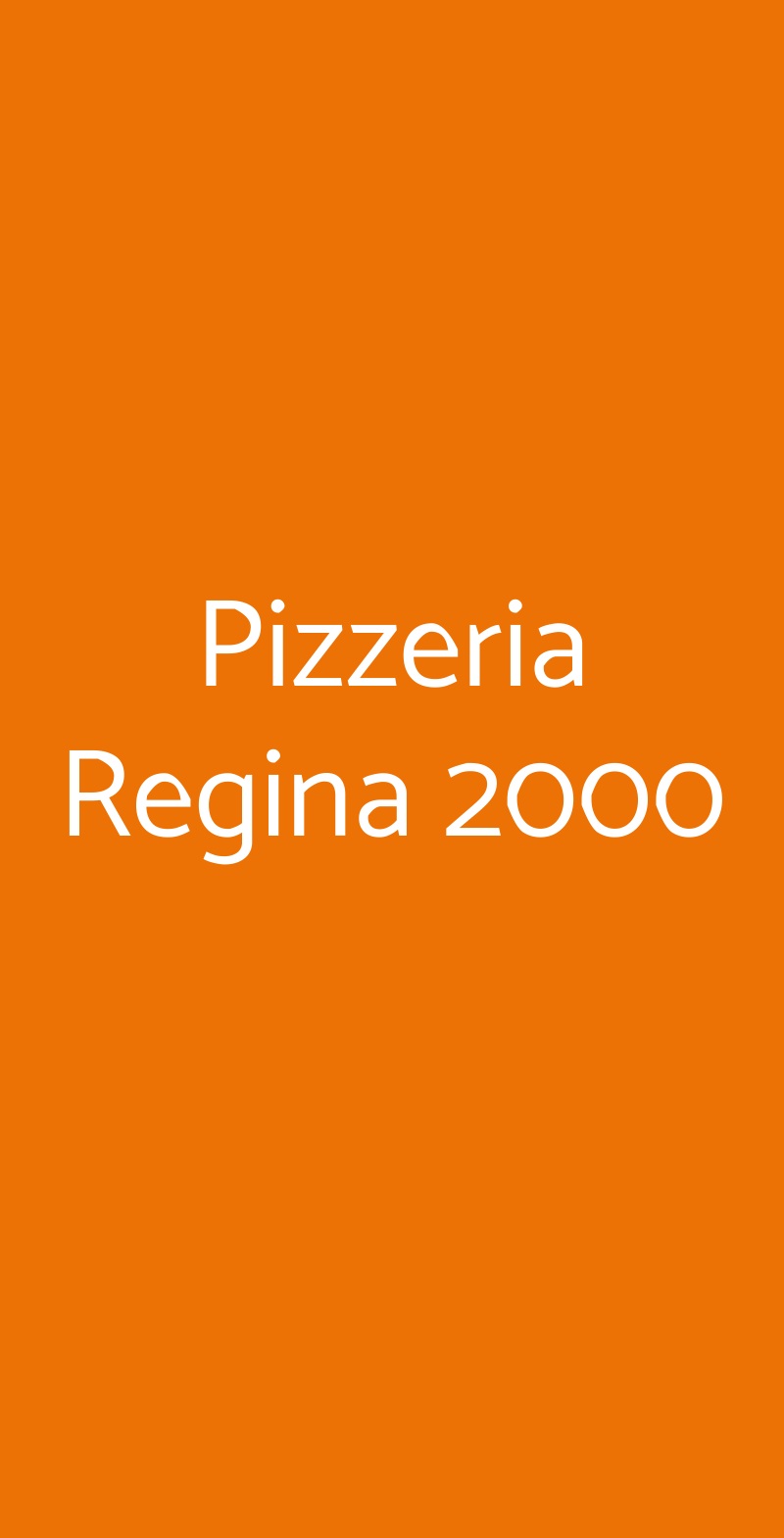 Pizzeria Regina 2000 Torino menù 1 pagina