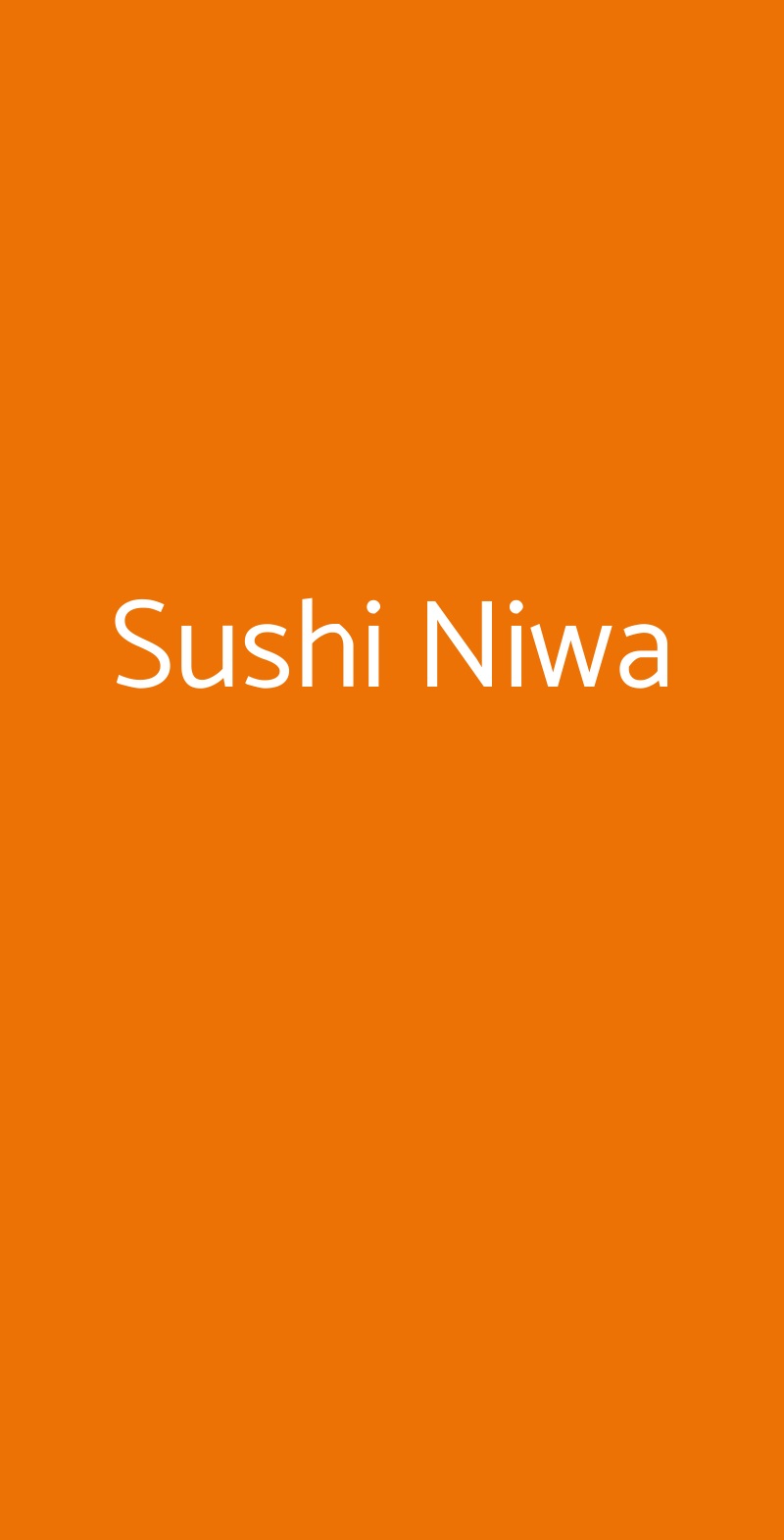 Sushi Niwa Cagliari menù 1 pagina