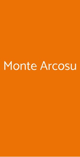 Monte Arcosu, Uta