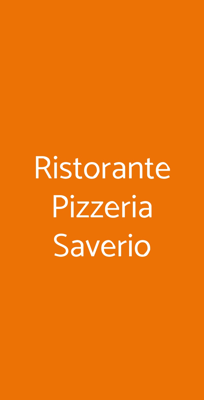 Ristorante Pizzeria Saverio Sesto Fiorentino menù 1 pagina