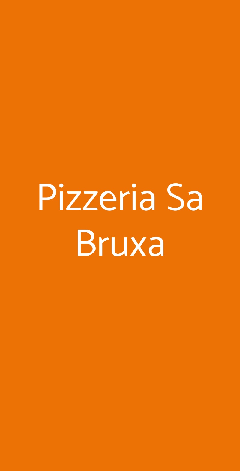 Pizzeria Sa Bruxa Cagliari menù 1 pagina