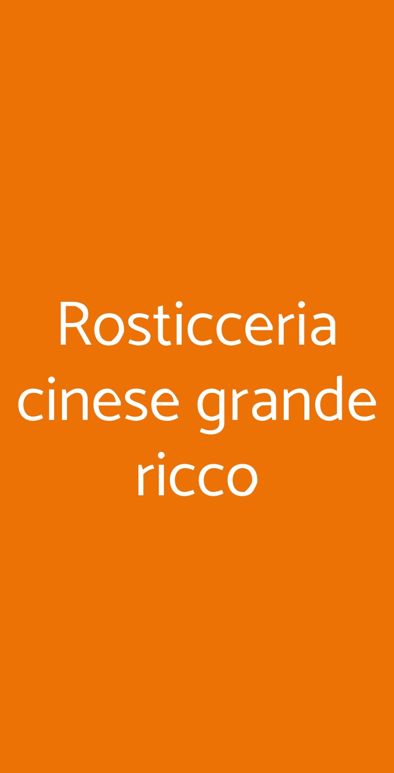 Rosticceria cinese grande ricco Firenze menù 1 pagina