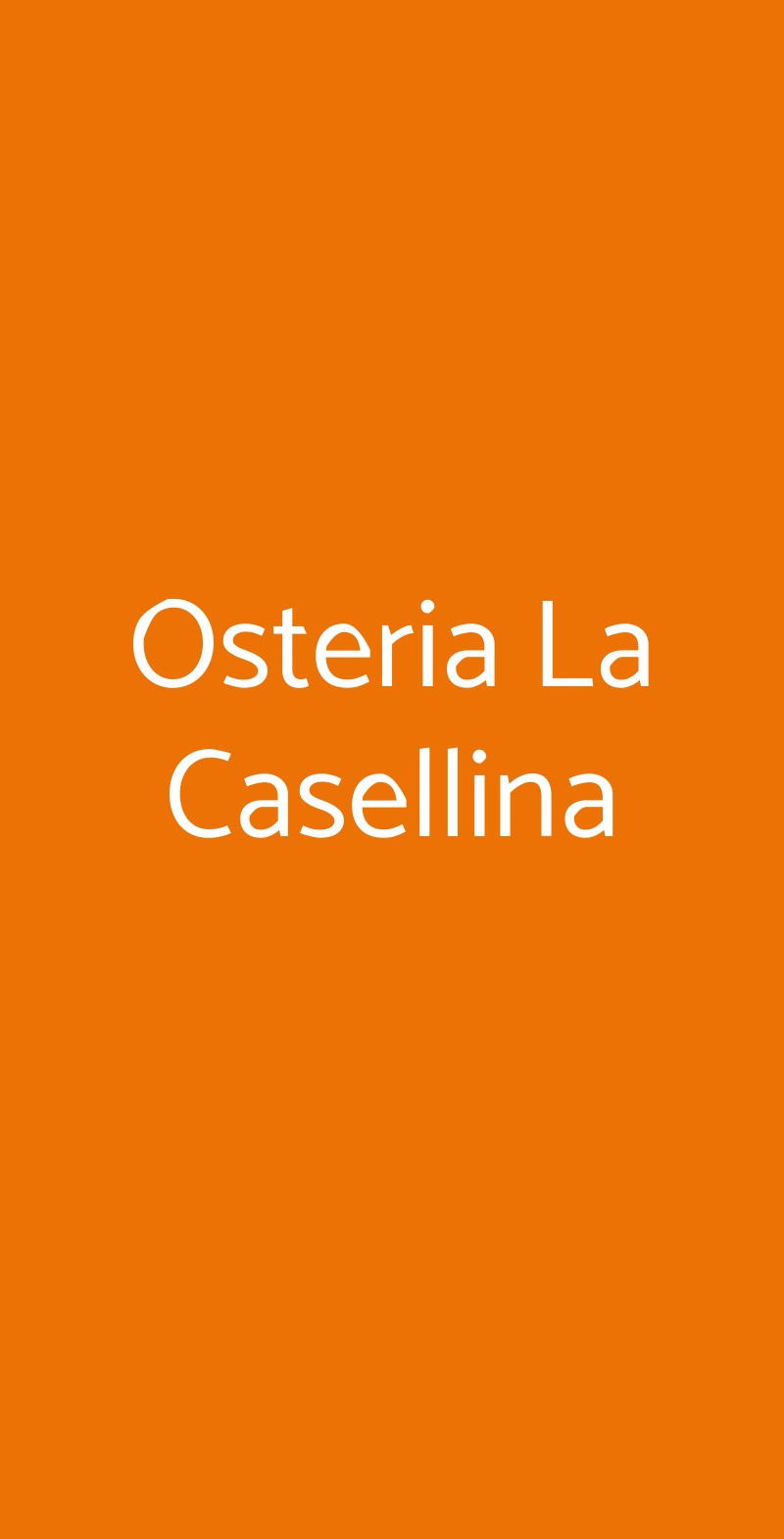 Osteria La Casellina Pontassieve menù 1 pagina