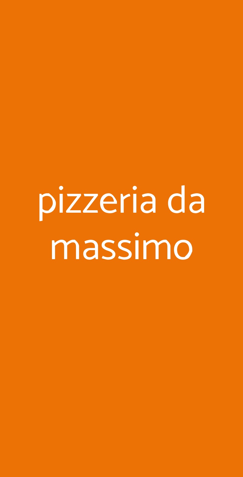 pizzeria da massimo Cagliari menù 1 pagina