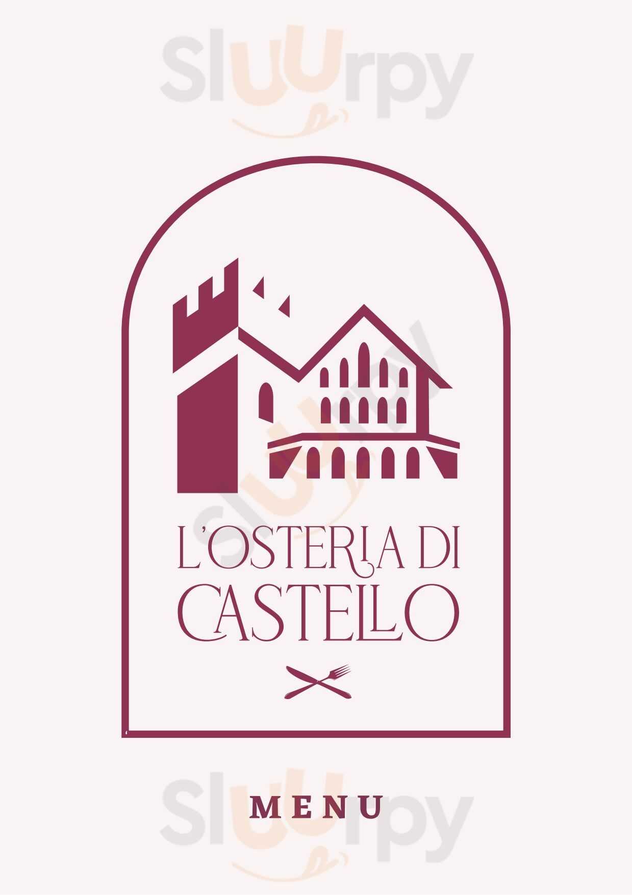 L'Osteria di Castello Cagliari menù 1 pagina